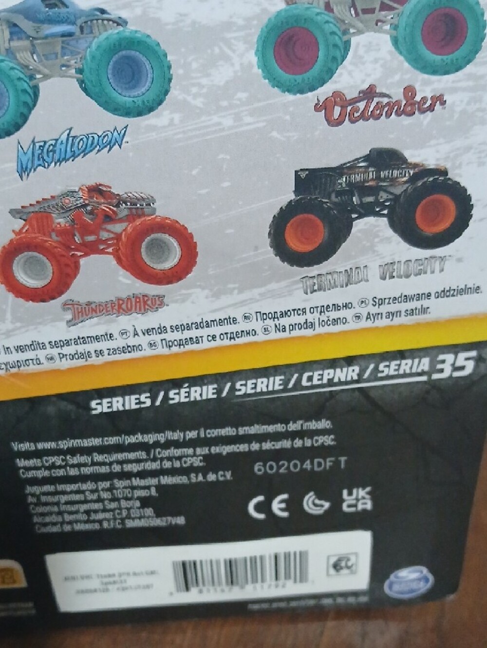 Monster Jam 2-Pack ThunderRoarus & Terminal Velocity Trucks - Red & Black - Picture 6 of 6